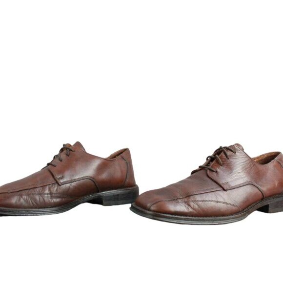 Bostonian Men's Brown Leather Square Toe Lace Up Dress Oxford Shoes Size 9 M - Picture 2 of 9